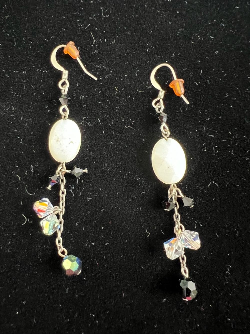Vintage Iridescent Dangle Earrings